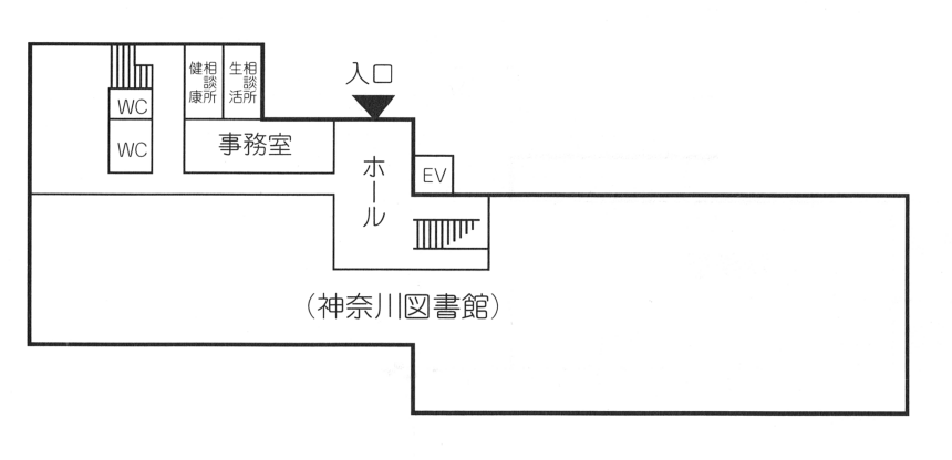 老人福祉センター横浜市うらしま荘案内図 2階