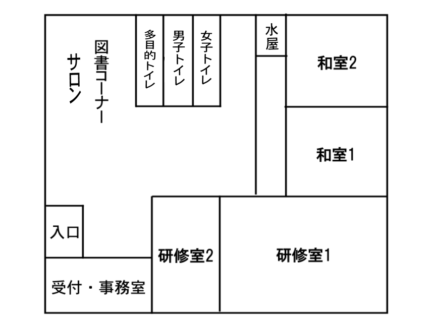 神奈川中学校コミュニティハウス案内図